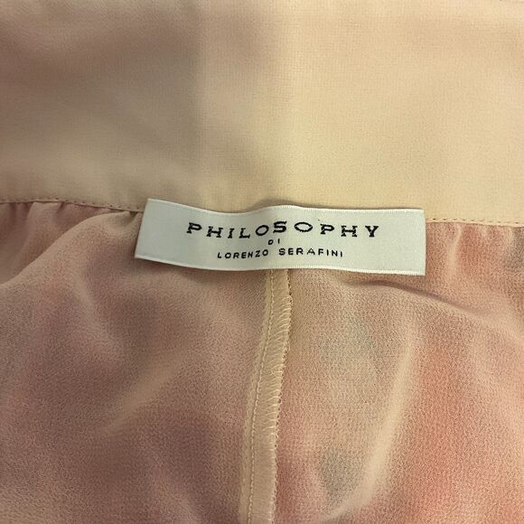 Philosophy Di Lorenzo Serafini Maxi Layered Skirt IT 44 US 8 Red Black Pink Blue - Picture 10 of 10